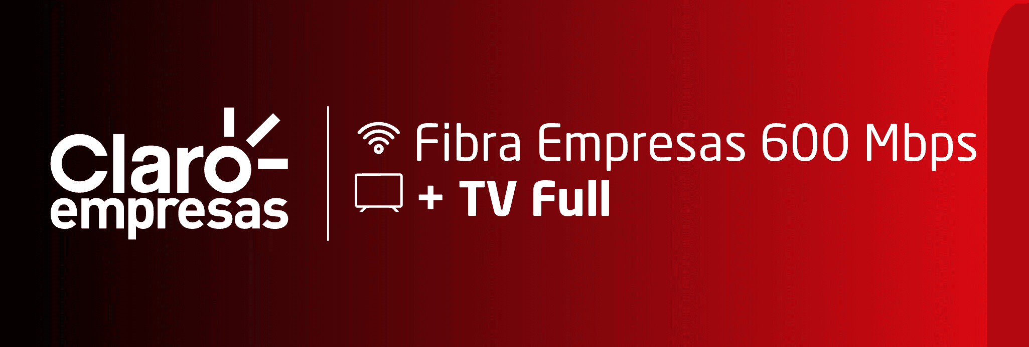 product Claro - Fibra Empresas 600 + TV Full logo